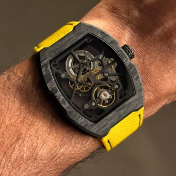 yellow-kevlar-with-hook-loop-strap-on-ebso-watch-made-by-Gunny-straps