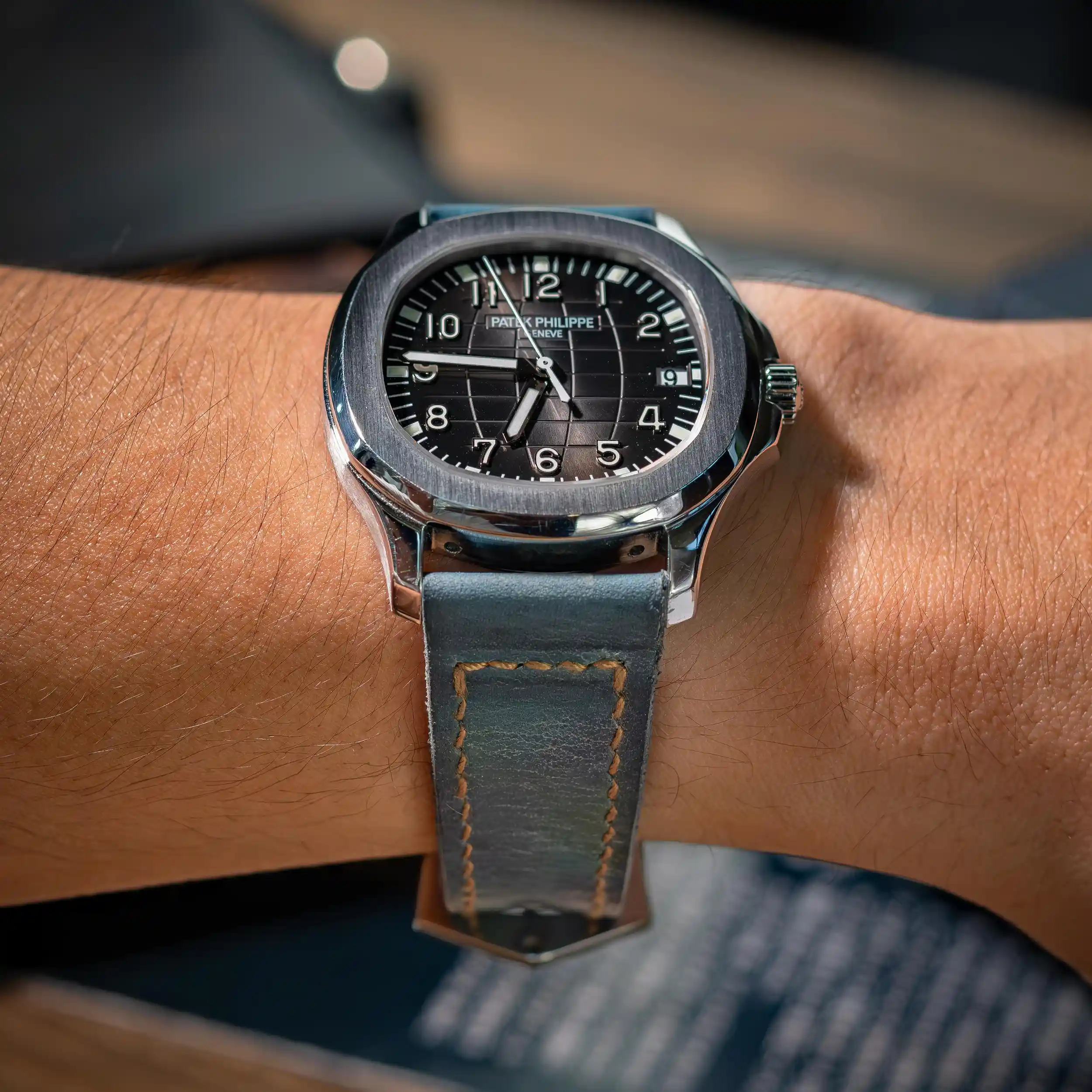 Mission-Possible-5-strap-on-Patek-Philippe-Aquanaut-made-by-Gunny-Straps