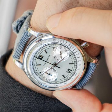 Opaline Blue Denim Strap on Furlan Marri by Gunny Straps