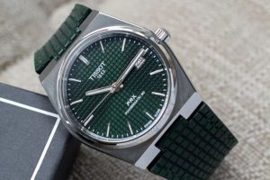 Tissot PRX with chessboard straps from gunny straps