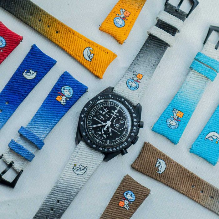Two Tone Denim Strap with Snoopy by Gunny Straps