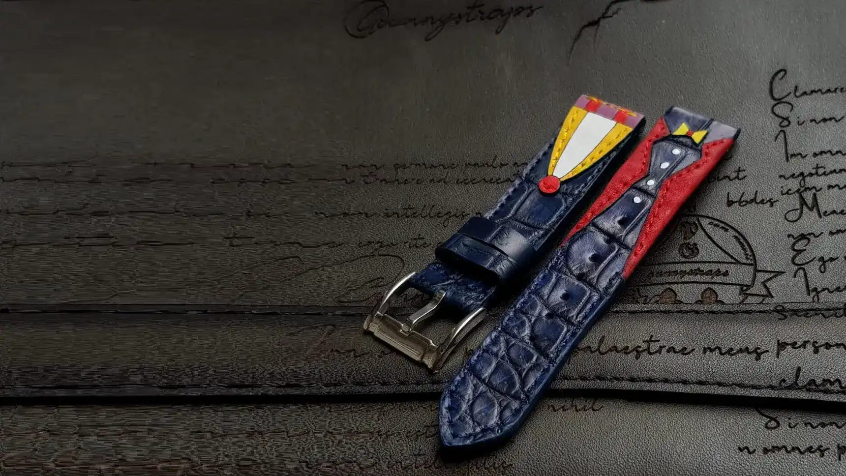 Custom Joker Croco Leather Strap